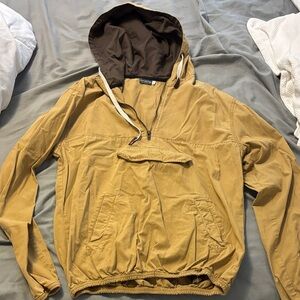 Earthbound Women’s tan brown color pull over jacket